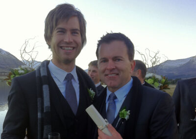 Ron and Fabien's same sex wedding in Queenstown, New Zealand